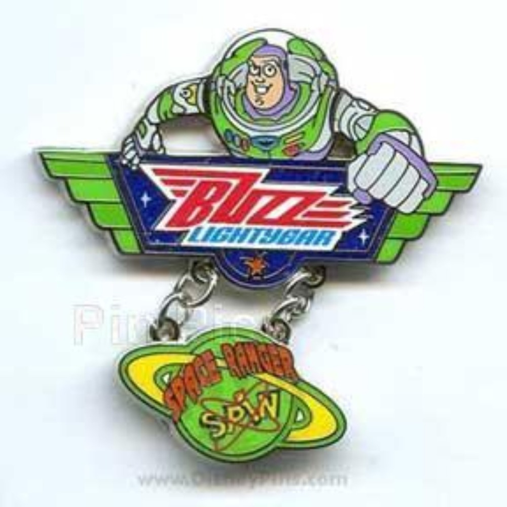 Disney Pin Buzz Lightyear Space Ranger Spin Toy Story Dangle 46839 WDW